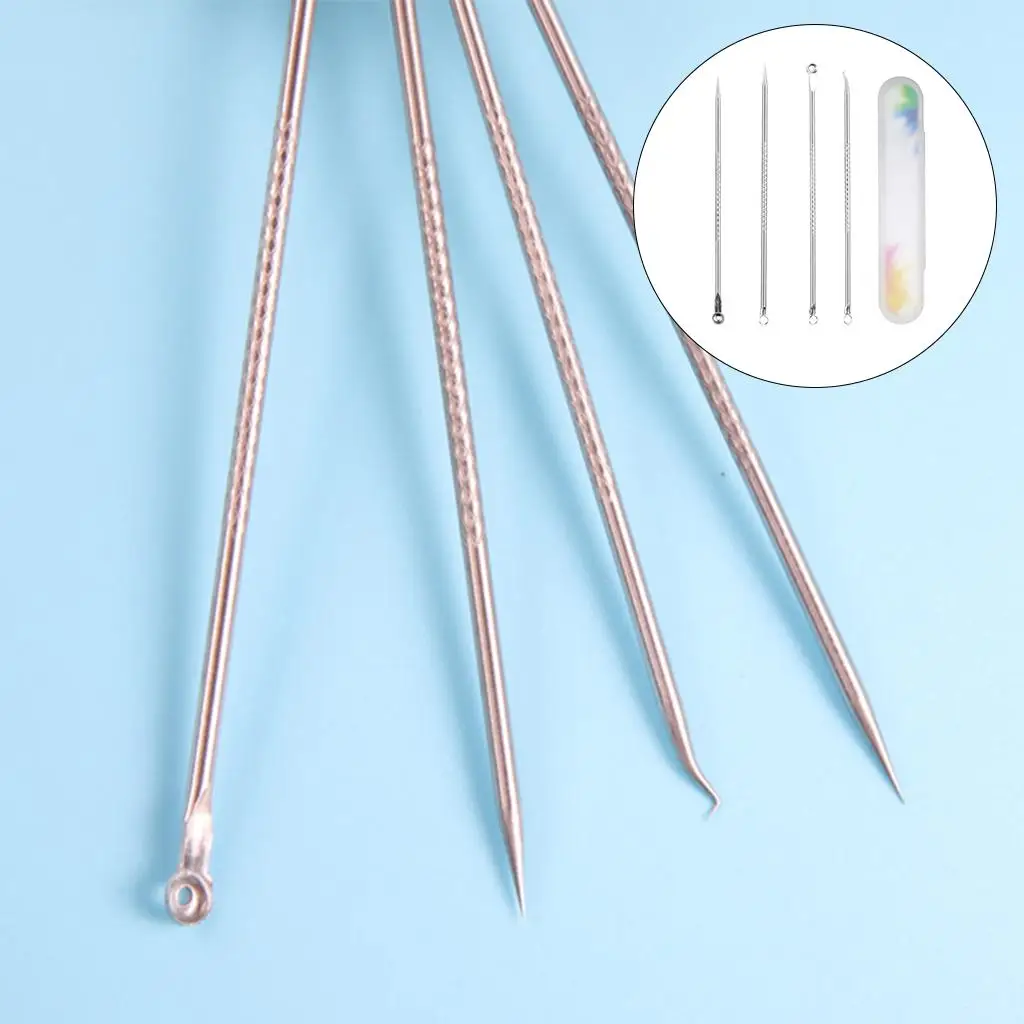 Kit removedor de cravo multifuncional, ferramenta de remoção de espinhas de aço inoxidável para limpeza profunda de cuidados faciais