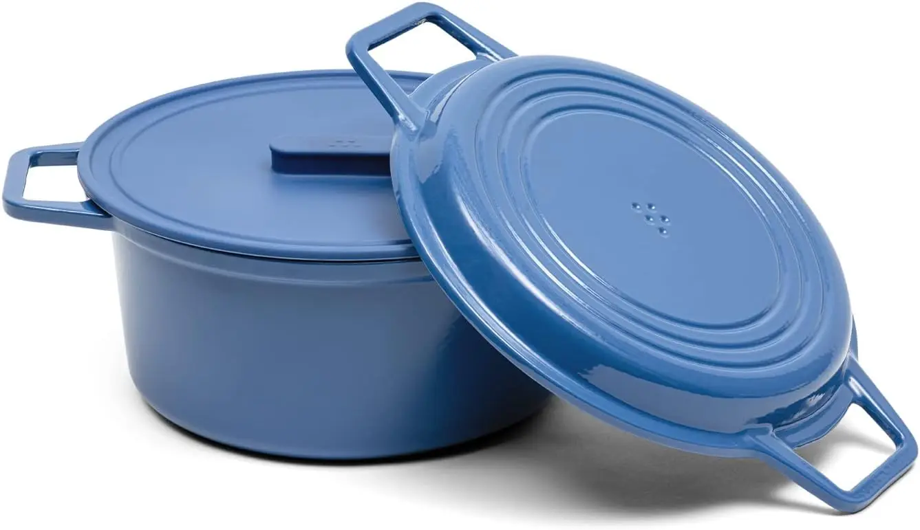 

Cast Iron Dutch Oven - Premium Quality Thick Core | Chip-Resistant Enamel Coating