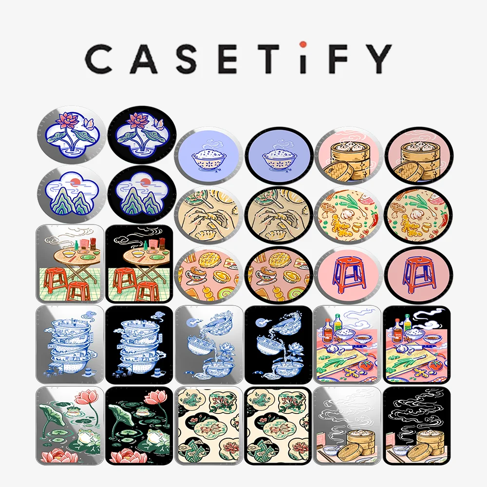 

CASETiFY The Taste of Home Series Magnetic Phone Holder Card Pack for iPhone17 16 15 14 13 12 11 for Samsung S25 S26 A57 A36