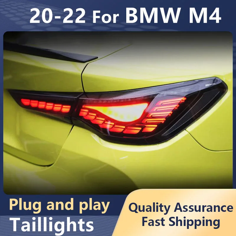 

Car Styling Taillight For BMW M4 2020-2022 G22 LED DRL Streamer Turn Signal Brake Reversing Tail Lights Auto Accessories