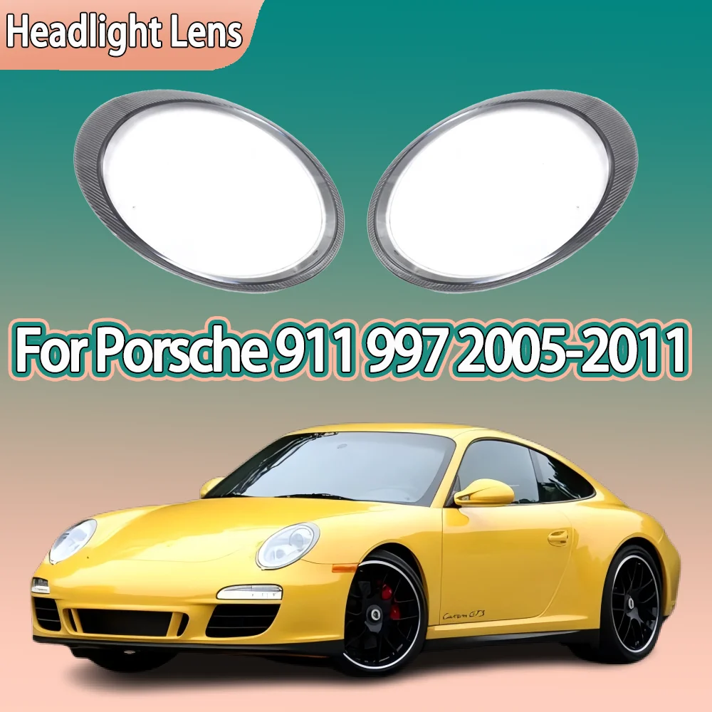 

Headlamp Cover For Porsche 911 997 2005 2006 2007 2008 2009 2010 2011 Headlight Shell Lens Plexiglass Replace Original Lampshade