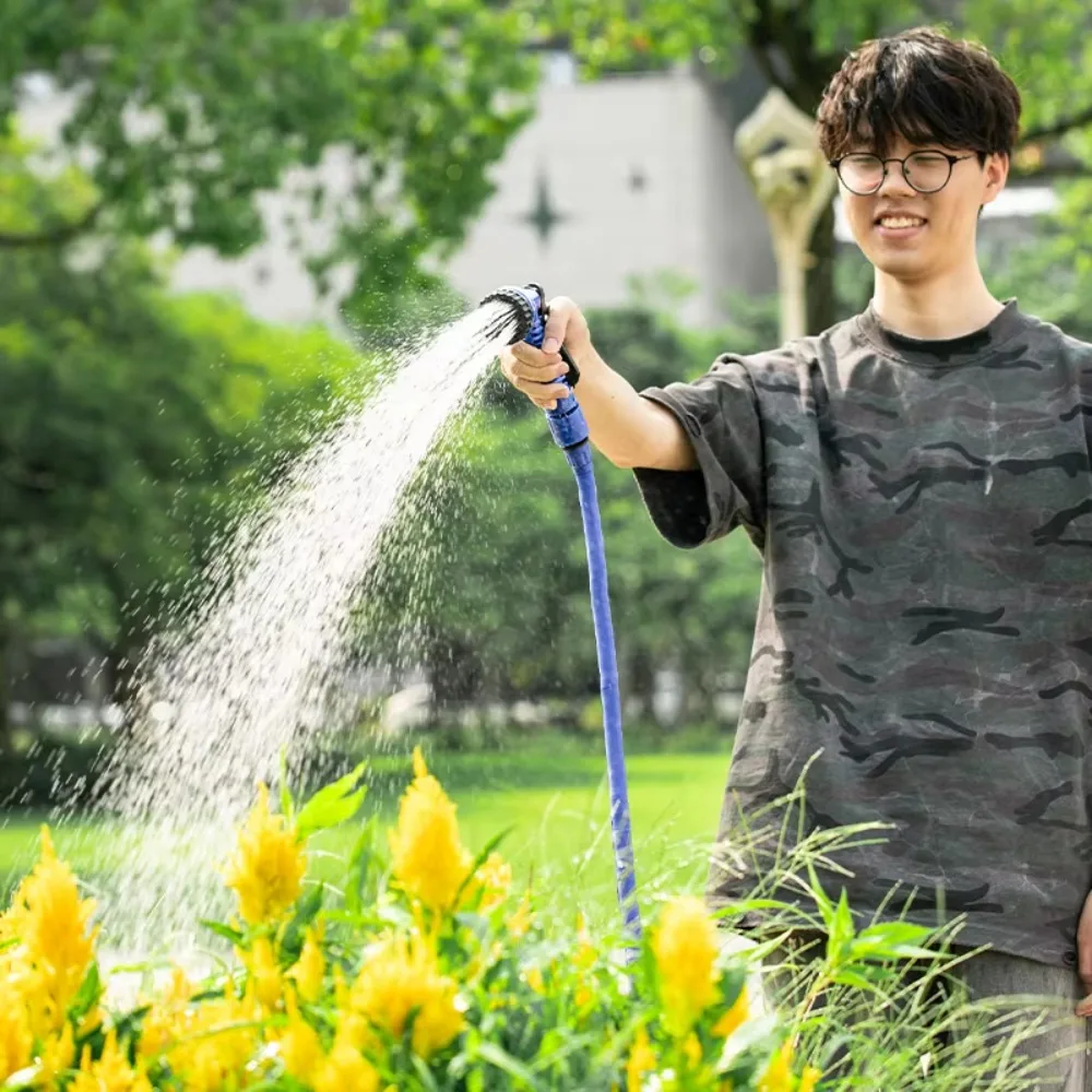 16ft/32ft/49ft/65ft/131ftFlexible Hose Set Nozzle Gun Car Washing Magic Plastic Water Pipe Sprayer Expandable Garden Hose