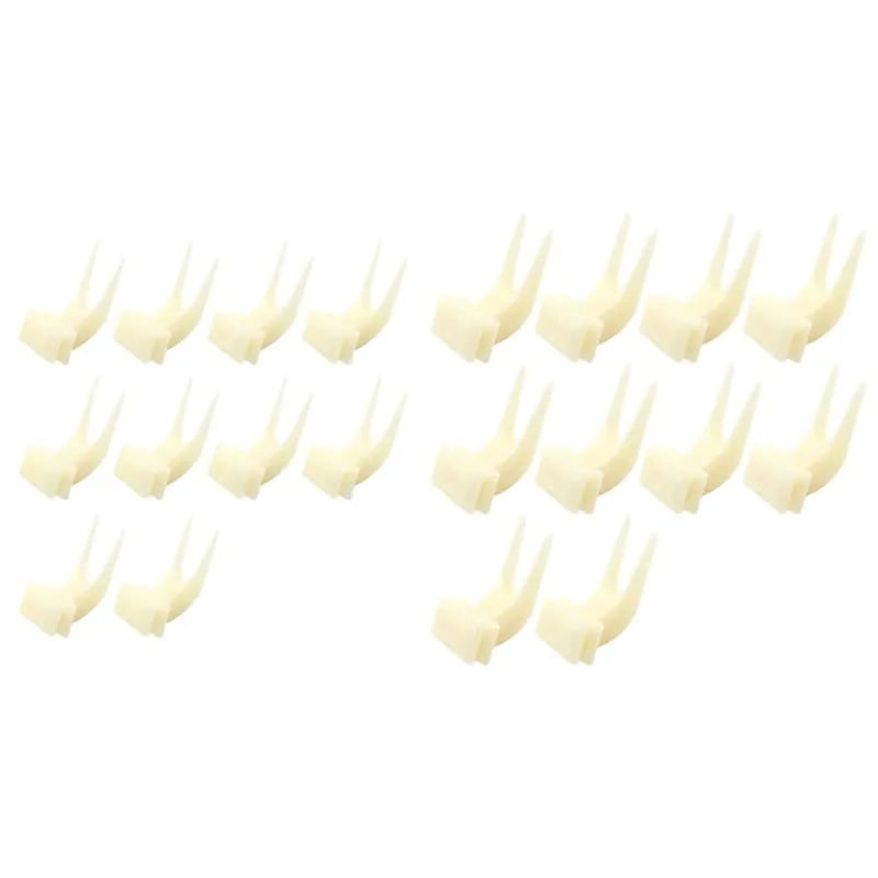 10 個の鳥フォークフードホルダー鳥かご採餌フルーツホルダープラスチックオウム串おやつ小鳥用給餌ツール