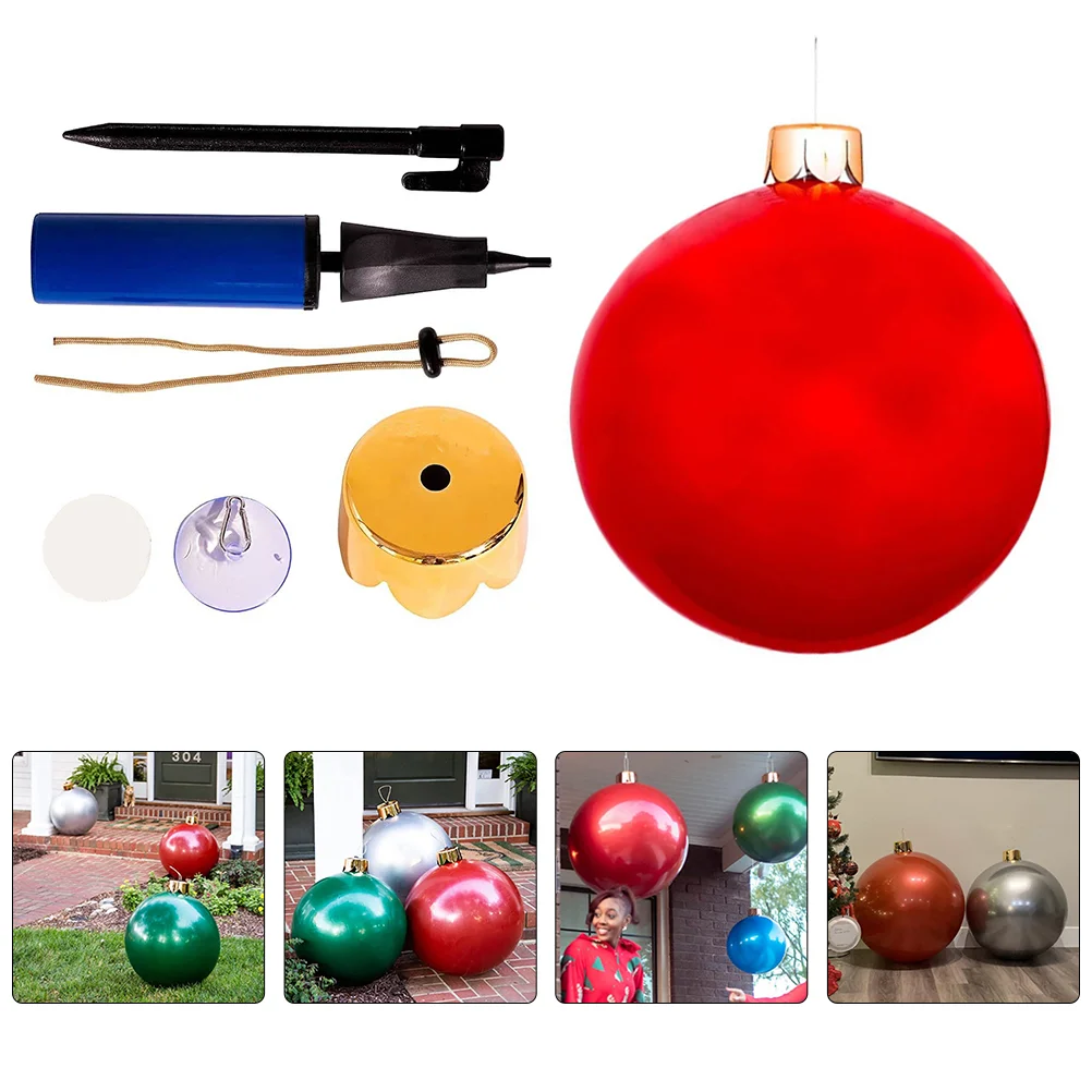 

Big Ball Christmas Balloons Toy Giant Ornaments Outdoor over Size Inflatable Balls Pvc