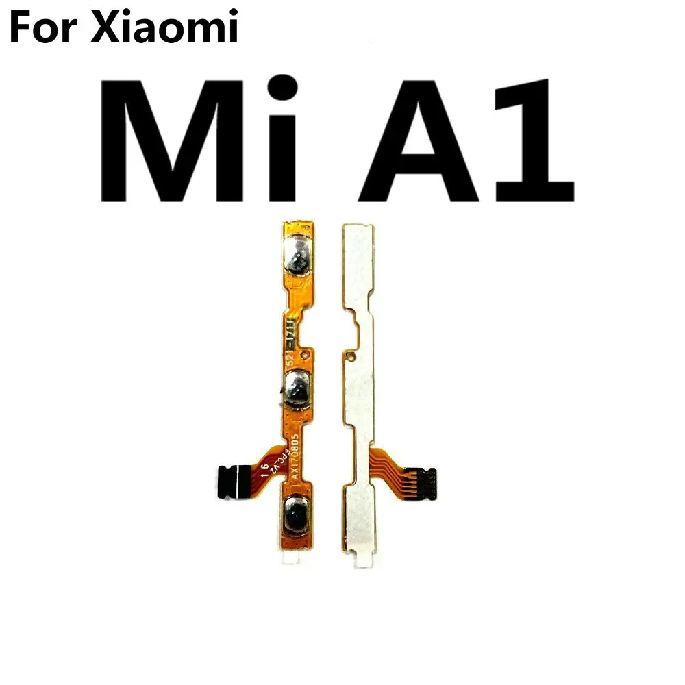 1PCS New 100% High Quality Power On/Off + Volume Up/Down button Flex Cable For Xiaomi A3 A2 A1 Lite Mi6 Mi 6