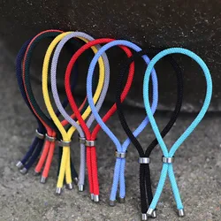 Simple Style Marine String Bracelet Unisex Stainless Steel Buckle Adjustable Fabric Braslet Friendship Jewelry Accessories Joias