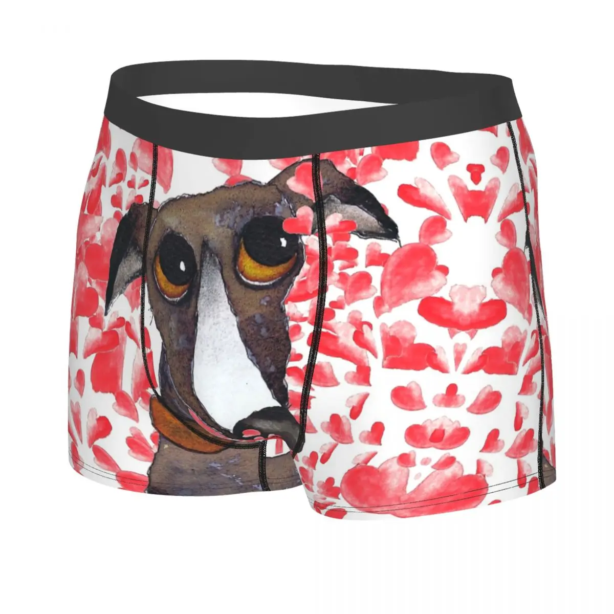 GREYHOUND Men Boxer Briefs Geryhound Greyhounds Dog Breathable Creative Underpants Top Quality Print Shorts Gift Idea