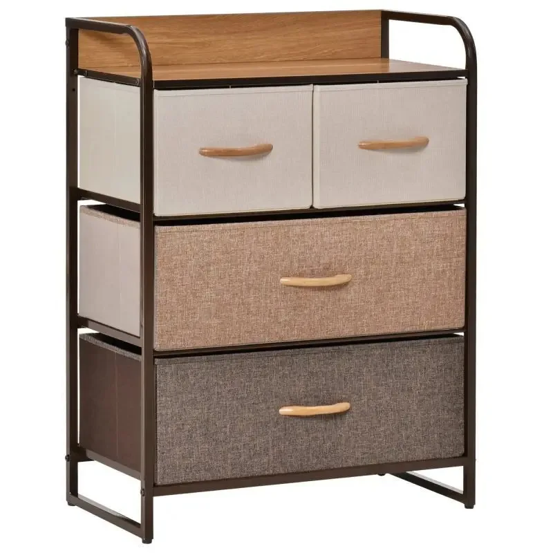 Fabric storage cabinet Multi-layer shelves Household bedroom Bedside table Storage