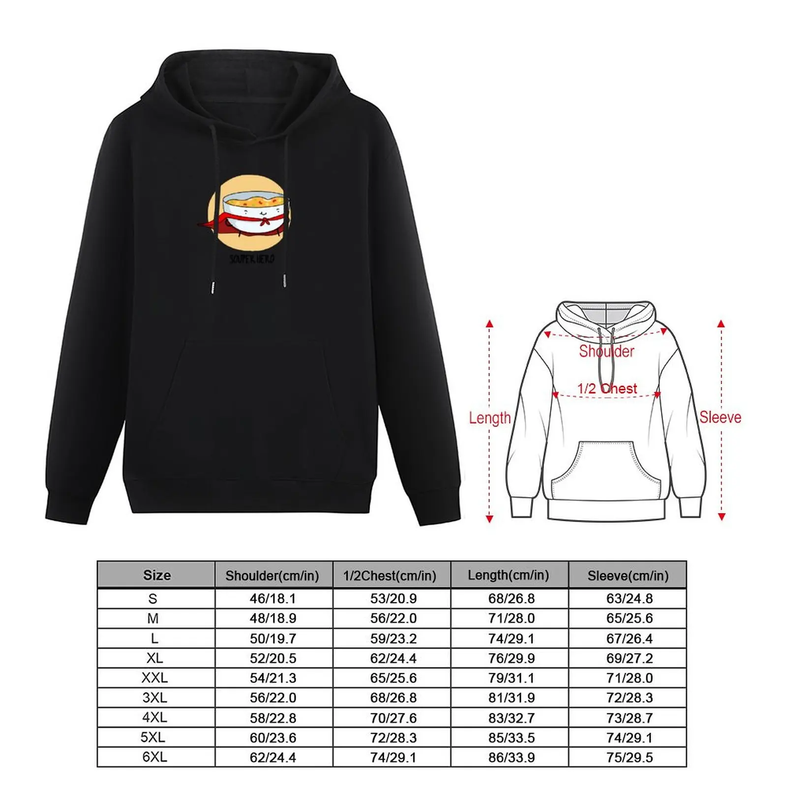 Souper Hero Funny Soup Puns Pullover Hoodie aesthetic clothing hoodie graphic