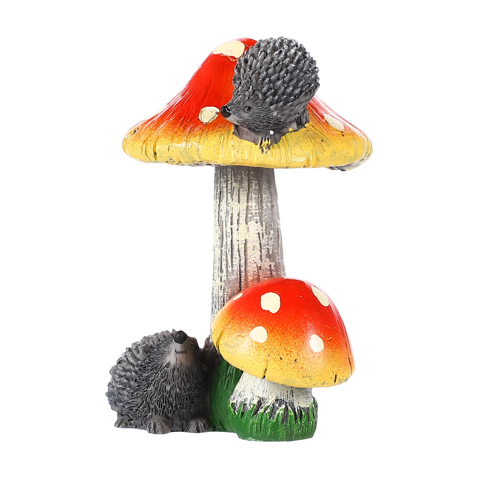 

Cute Resin Miniature Adorable Ornament Garden Indoor Outdoor Decoration House Kids Gift Mushroom Garden Decor Mini Mushroom