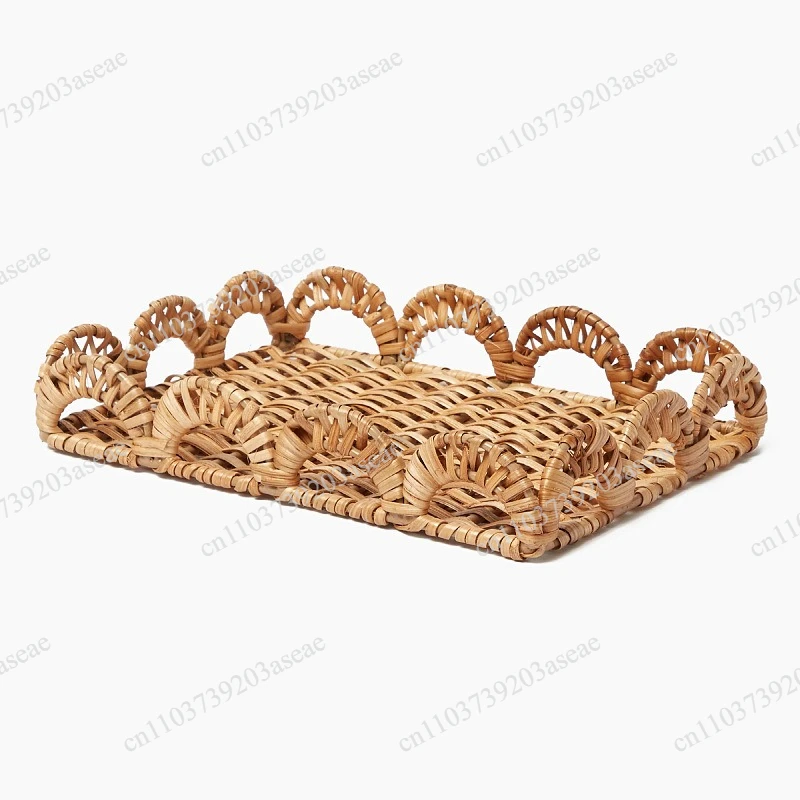 Real rattan storage basket toilet bathroom balcony clothes hotel supplies sundries storage basket mildew-proof
