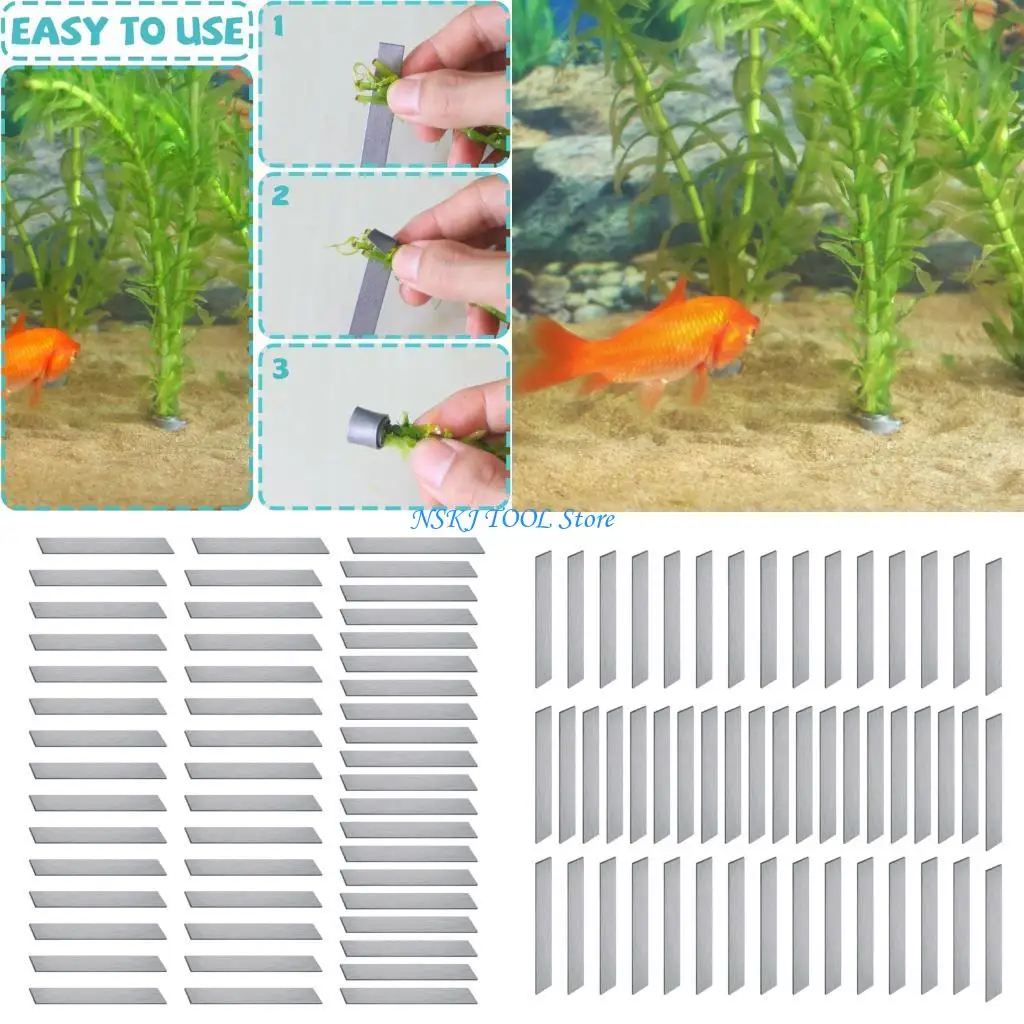 L8RC 50pcs Bendable Water Plant Weights Customizable Fish Tanks Safety Anchors