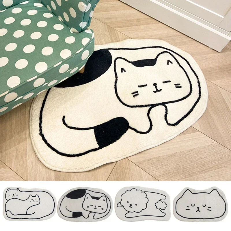 Bedroom Mat Carpet Rugs Cute Doormat For Absorbent Foot Soft Pad Pet Tapis Floor Non-slip Bathroom Plush Entrance Area