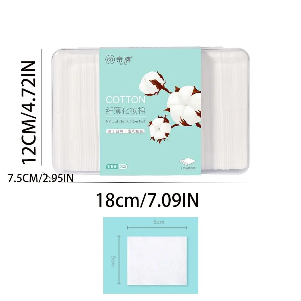 ポータブル化粧品ワイプ使い捨てメイクアップコットンパッドメイク落とし両面フェイシャルコットンパッド