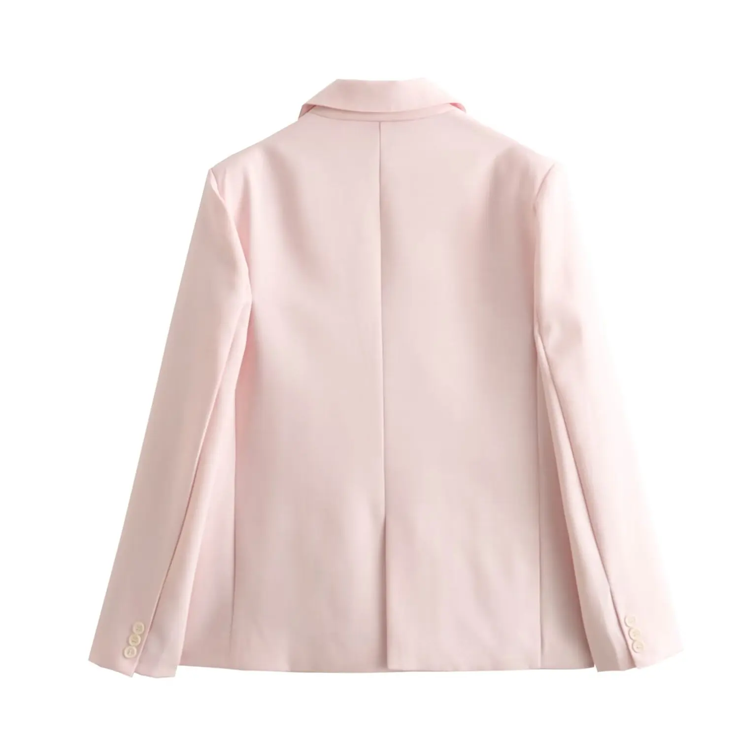 Tangada 2024 Women Pink Blazer Jacket Buttons Long Sleeve Ladies Suit QD056