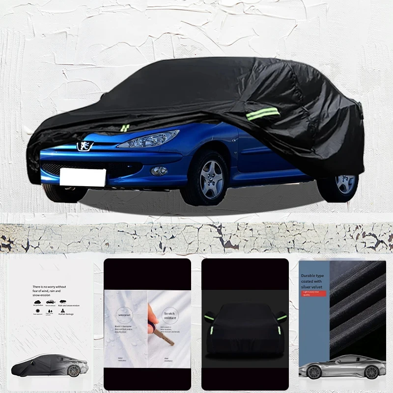 

For Peugeot 206 Car cover Exterior Car Cover Outdoor Protection Full Car Covers Waterproof