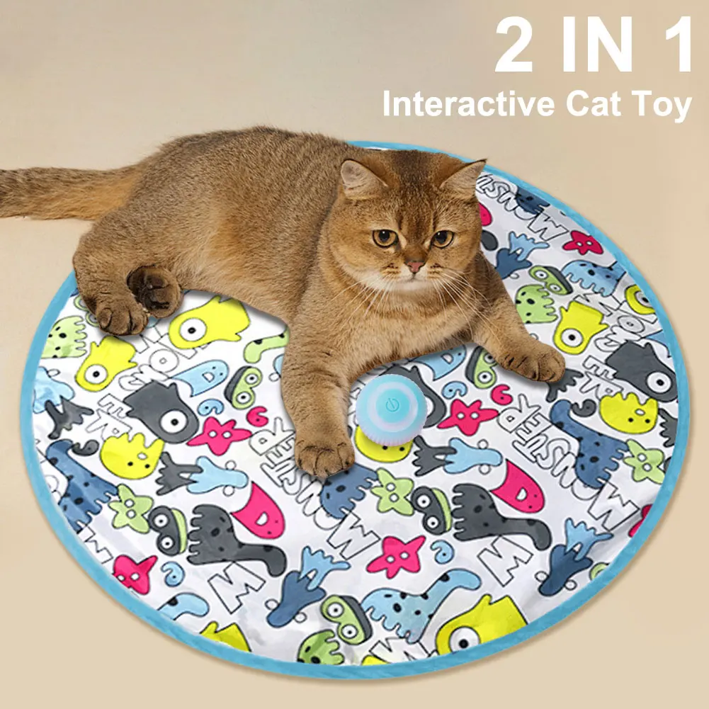 Hide and Seek Cat Toy 2 in 1 Simulation Cat Hunting Toy Funny Paw Hunting Cat Toy Cat Chasing Ball Pet Supplies