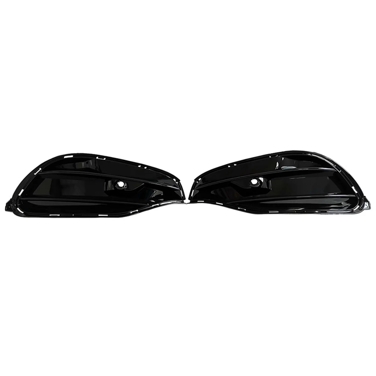 Fog Light Cover Front Bumper Grille Fog Light Grille for Mercedes Benz CLA Class W117 AMG Sports Edition 2017-2019