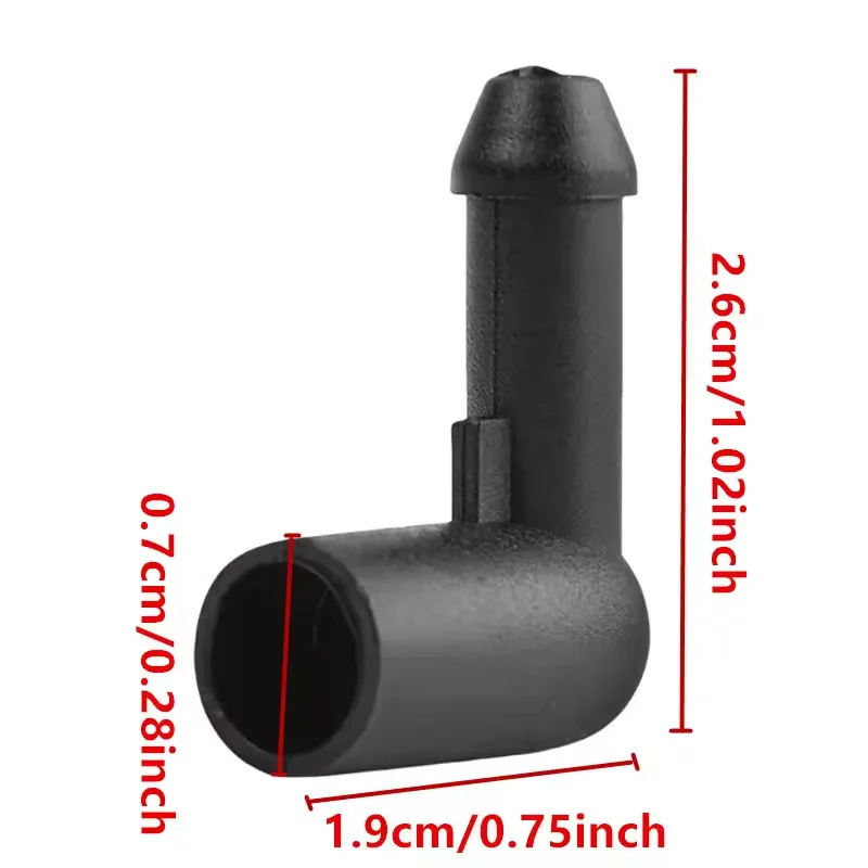 13171805 2PCS T-17 Elbow of glass cleaning machine hose connector suitable for automobile windshield in vauxhall. 1452941