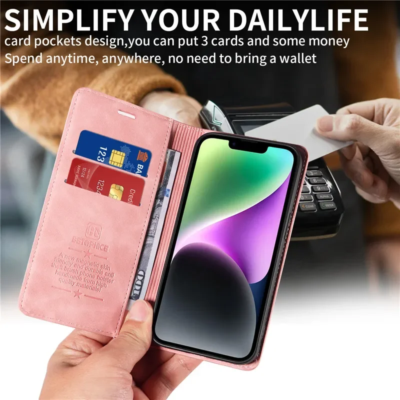 Anti-thef Phone Case For Huawei Honor 200 Pro 90 Smart 70 50 Honor90 Honor200 Lite Wallet Flip Card Holder Coque Leather Cover