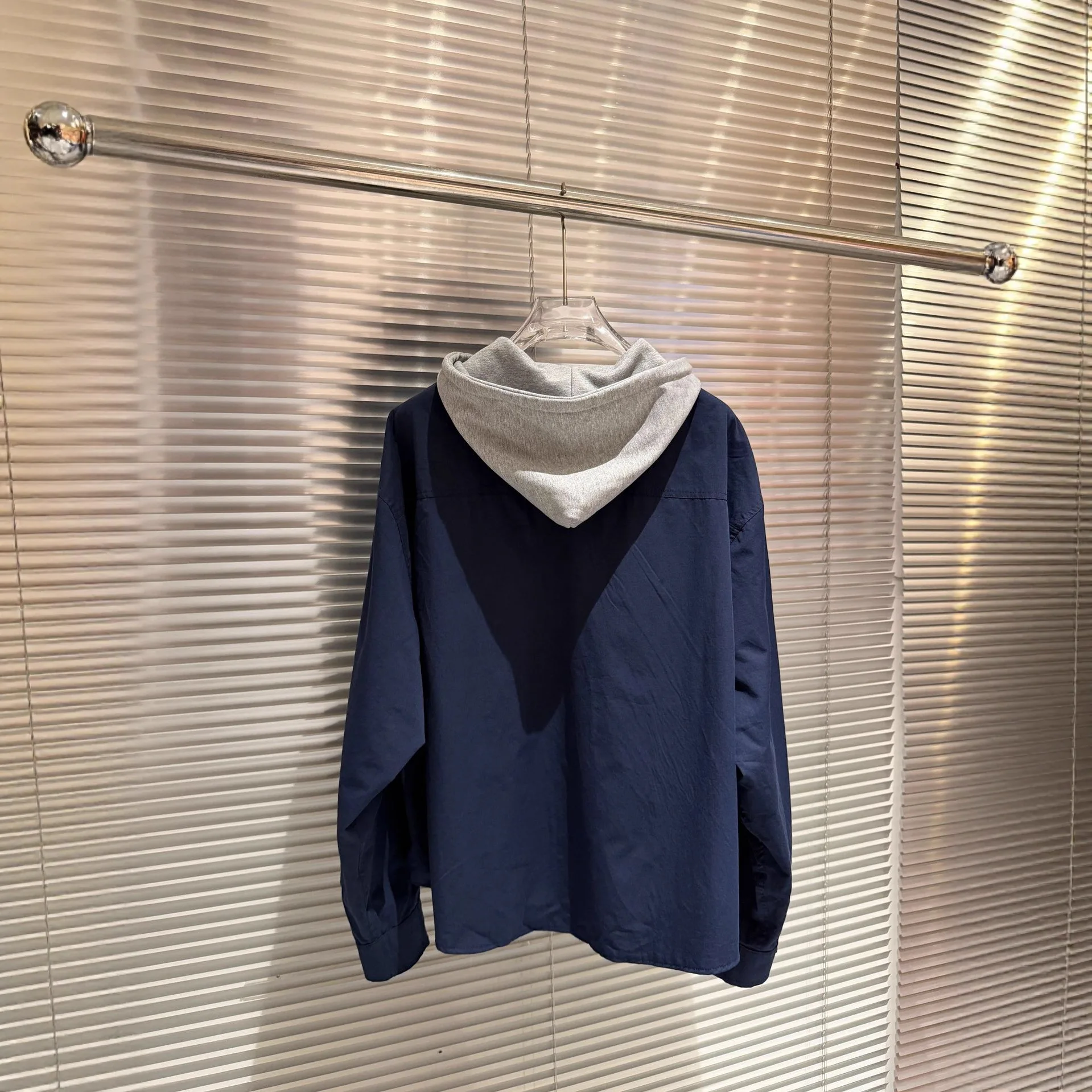 프로젝트 G/R Grailz 2026 새로운 스타일 리버시블 하이 스트리트 체크 무늬 후드 셔츠 재킷 캐주얼 유니섹스 패션