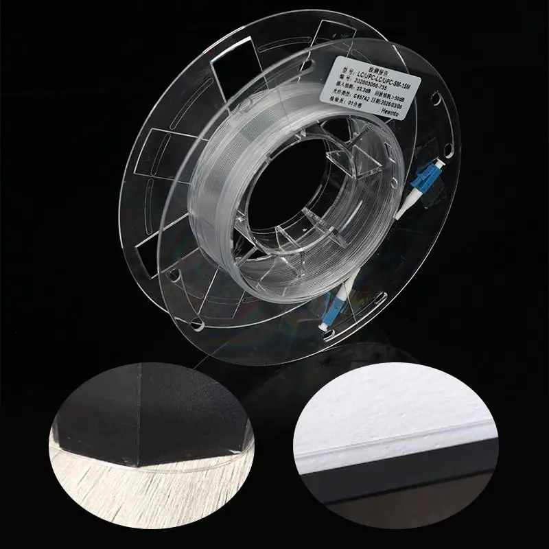 Gigabit Single-core Invisible Transparent Optical Fiber Hidden Indoor Cable for Home WiFi 6 Signal Extension Use