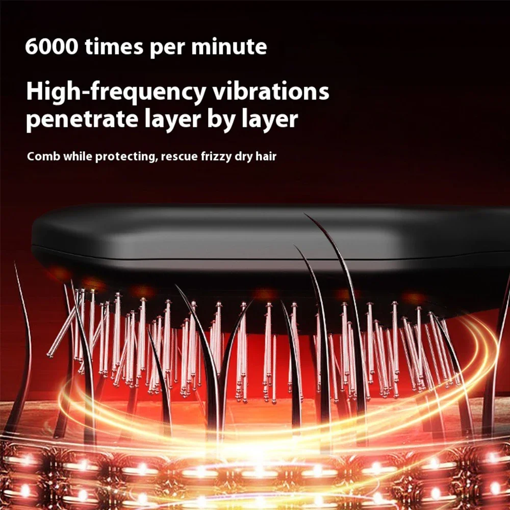 Electric Massage Comb Air Cushion Scalp Massager Red Light Brush for Hair Growth Anti Loss Scalp Essence Oil Applicator