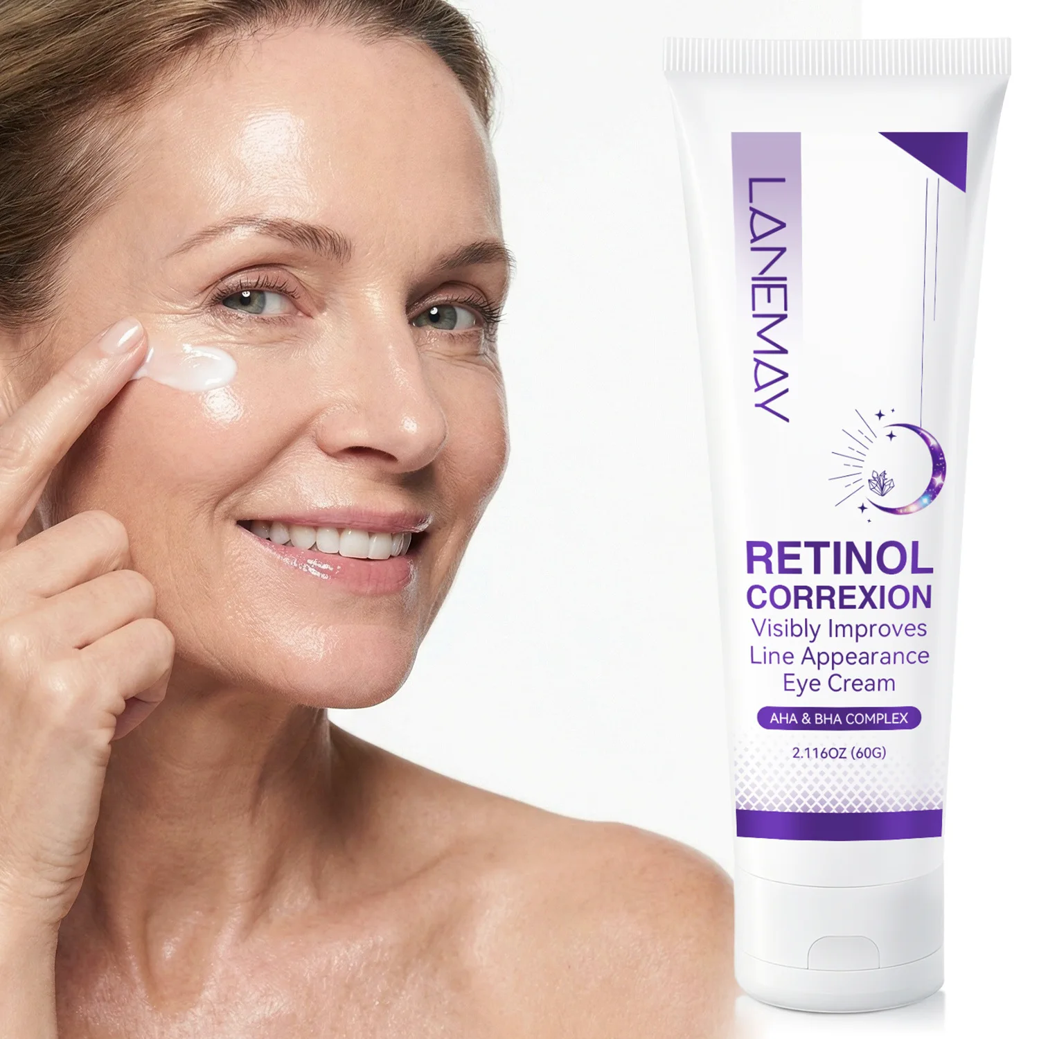 Advanced Retinol Correxion Eye Cream with AHA & BHA Complex. Targets Fine Lines, Puffiness & Brightens Eye Area. 60g