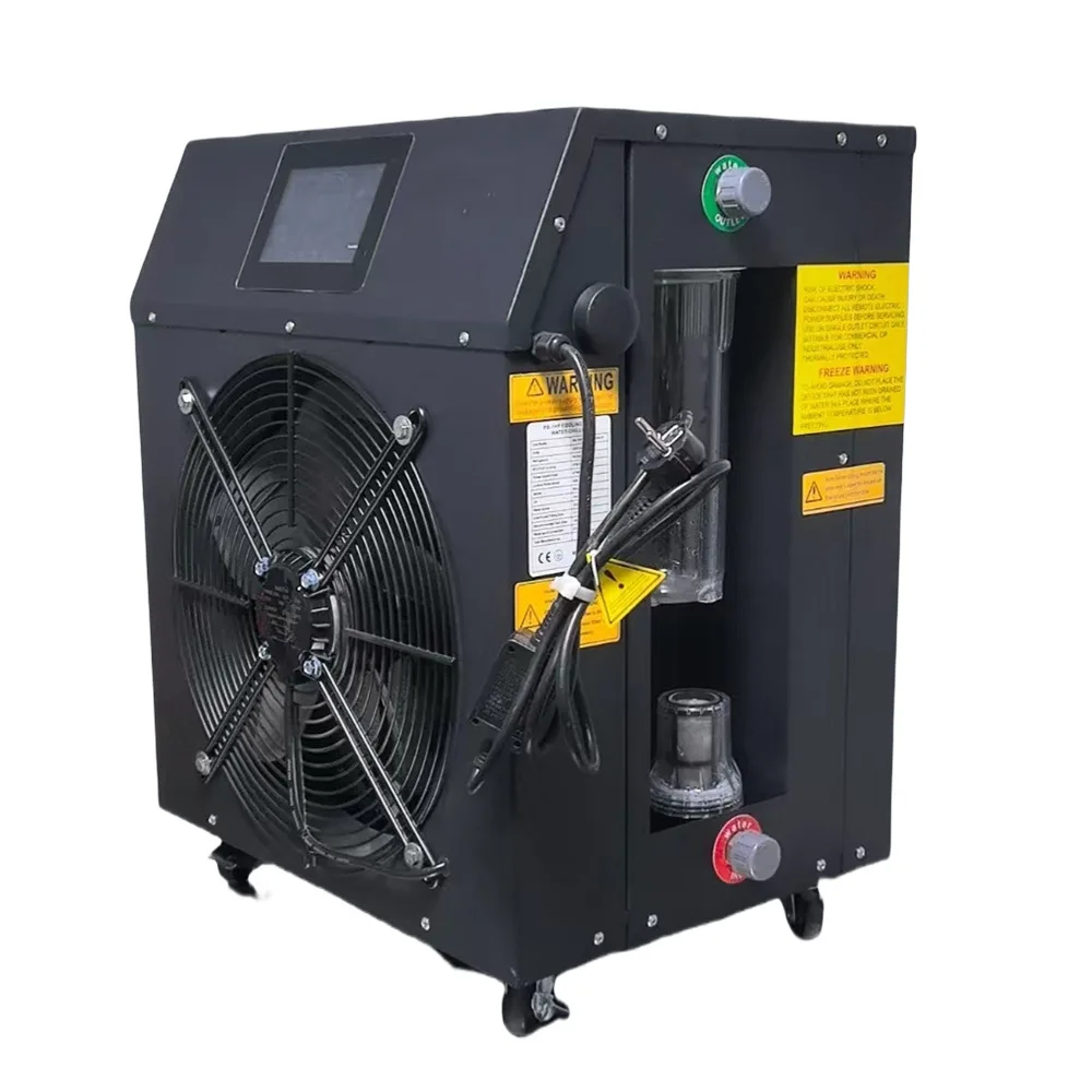 UV Heating Cooling Function 1.5HP Compressor Ice Bath Chiller Stainless Steel PP Cotton Filters 1250W 3450W Cooling Capacity