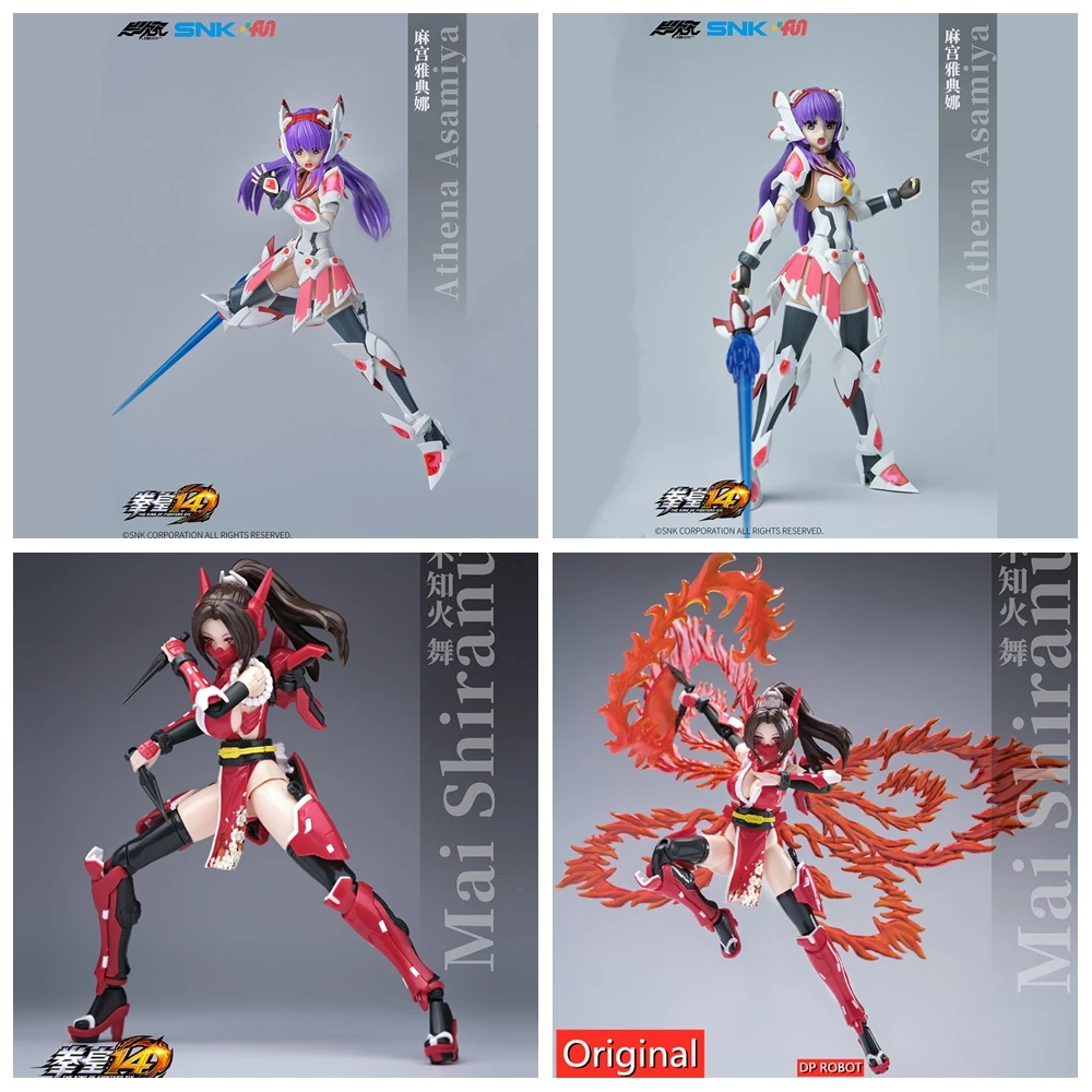 【Big Discount】Original YCY-Mai Shiranui SNK 1/12 Kawali Athena Asamiya Mobile Suit Girl Assembly Model Kit Action Toy Figure