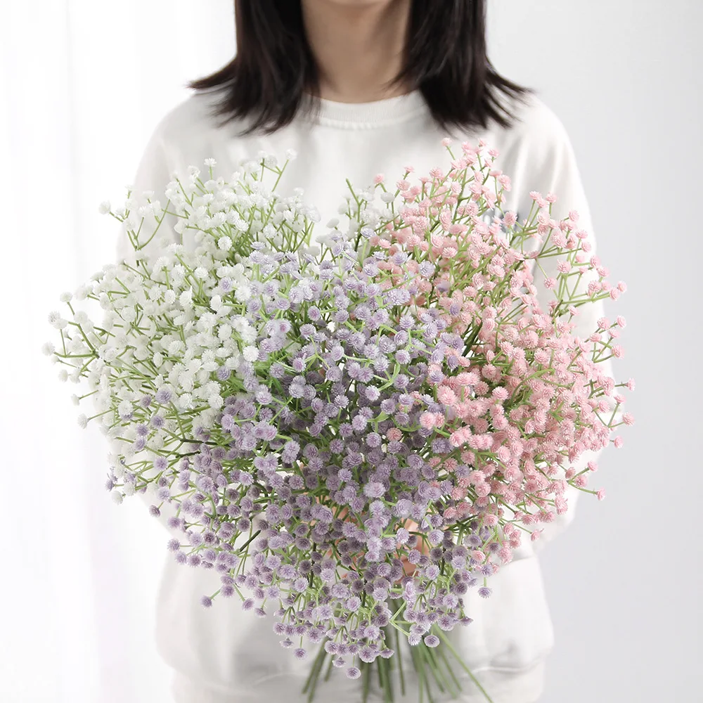 3/5/10pcs Gypsophila Artificial Flowers Gypsophila Fake Flower DIY Floral Bouquets Arrangement for Wedding Home Decor