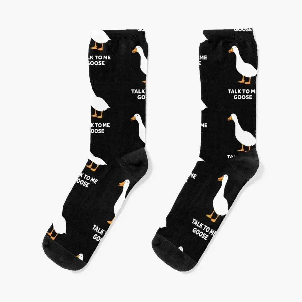 Talk To Me Goose Socks cycling Thermal man winter sport retro Socks Male Women's