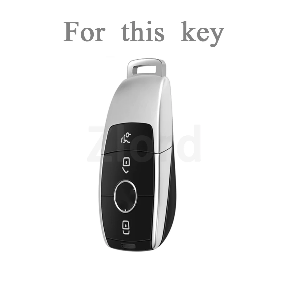 Transparent Car Key Case Cover Shell Fob for Mercedes Benz A C E S G Class W177 W205 W213 X167 W222 CLA GLE GLB GLS AMG Maybach