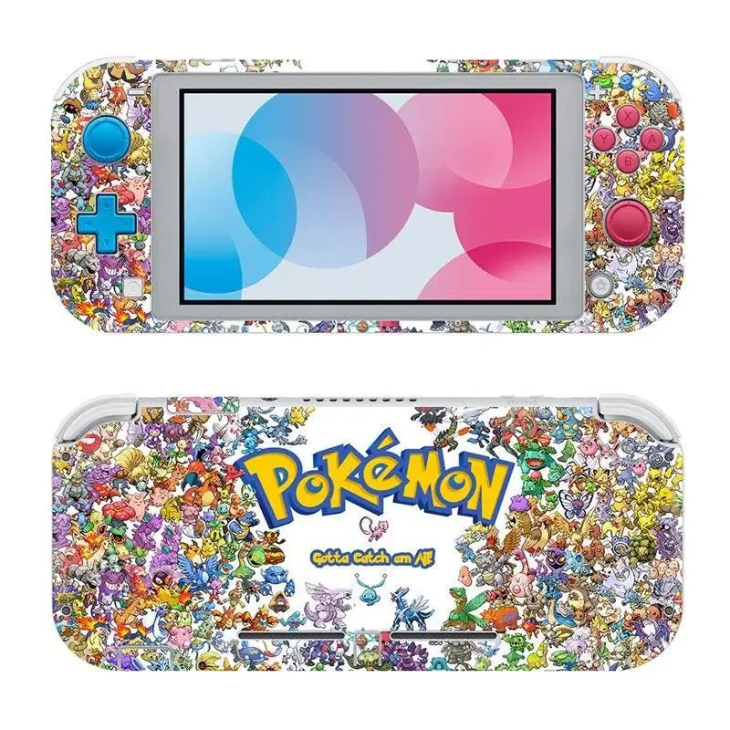Pikachu Protect Shell Sticker Compatible for Nintendo Switch Lite Sticker Protective Case Sticker Console Accessories