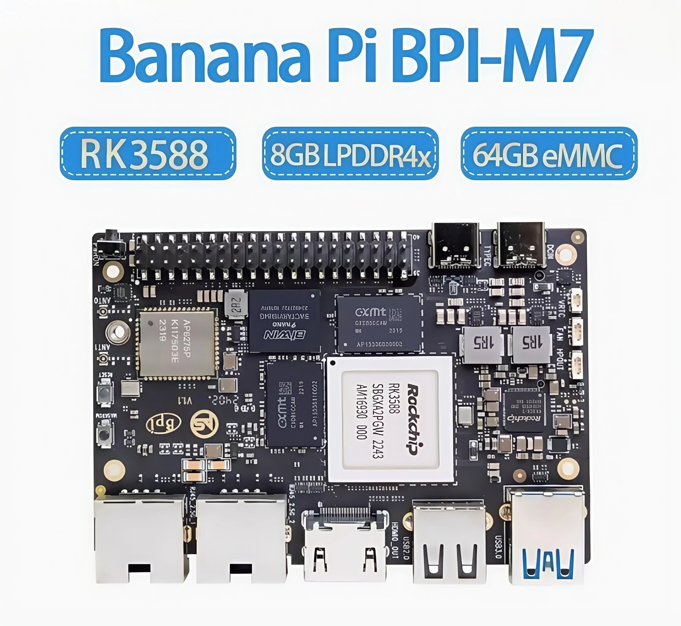 

BananaPi BPI-M7 RK3588 chip supports deepseek
