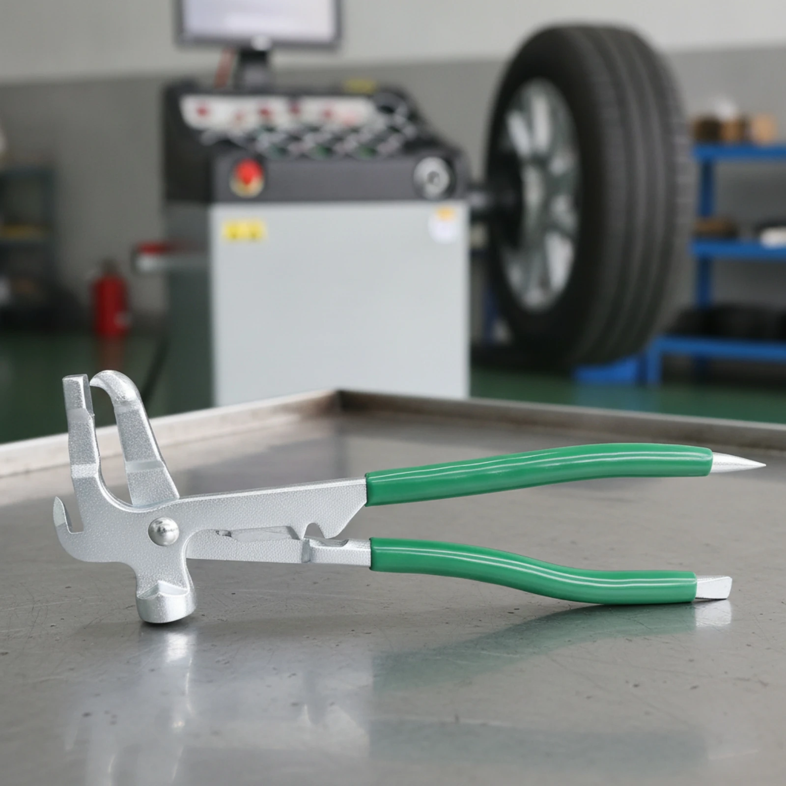 Wheel Weight Pliers Plastic-Coated Wheel Balancing Weight Pliers Professional-Grade Universal for Mechanics, Auto Repair
