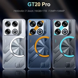 GT20 Pro teléfono móvil desbloqueado, SmartPhone con pantalla HD 7,3, 5G, Sim Dual, Android, versión Global