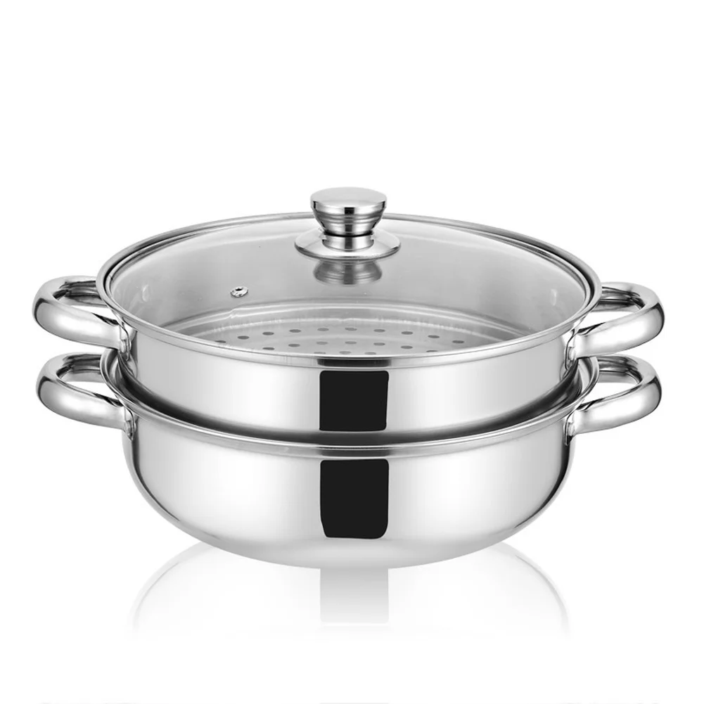 Multi Tier for steamer For Cooking for steamer Two-tier Steam Grid Silver 304 Stainless for steamer Sustainable Steel Build