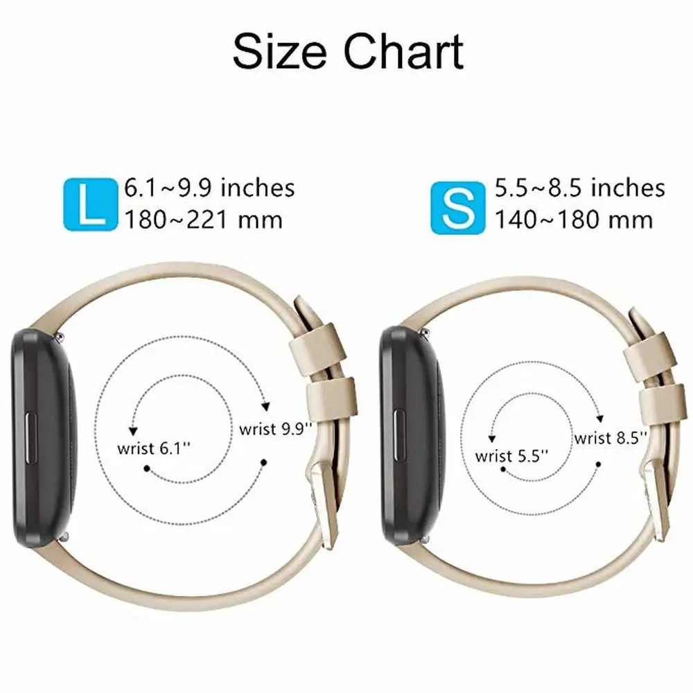 Sport silicone Strap for Fitbit Versa/Versa2/Lite Smartwatch accessory replacment band Bracelet band for Fitbit Versa Wristband