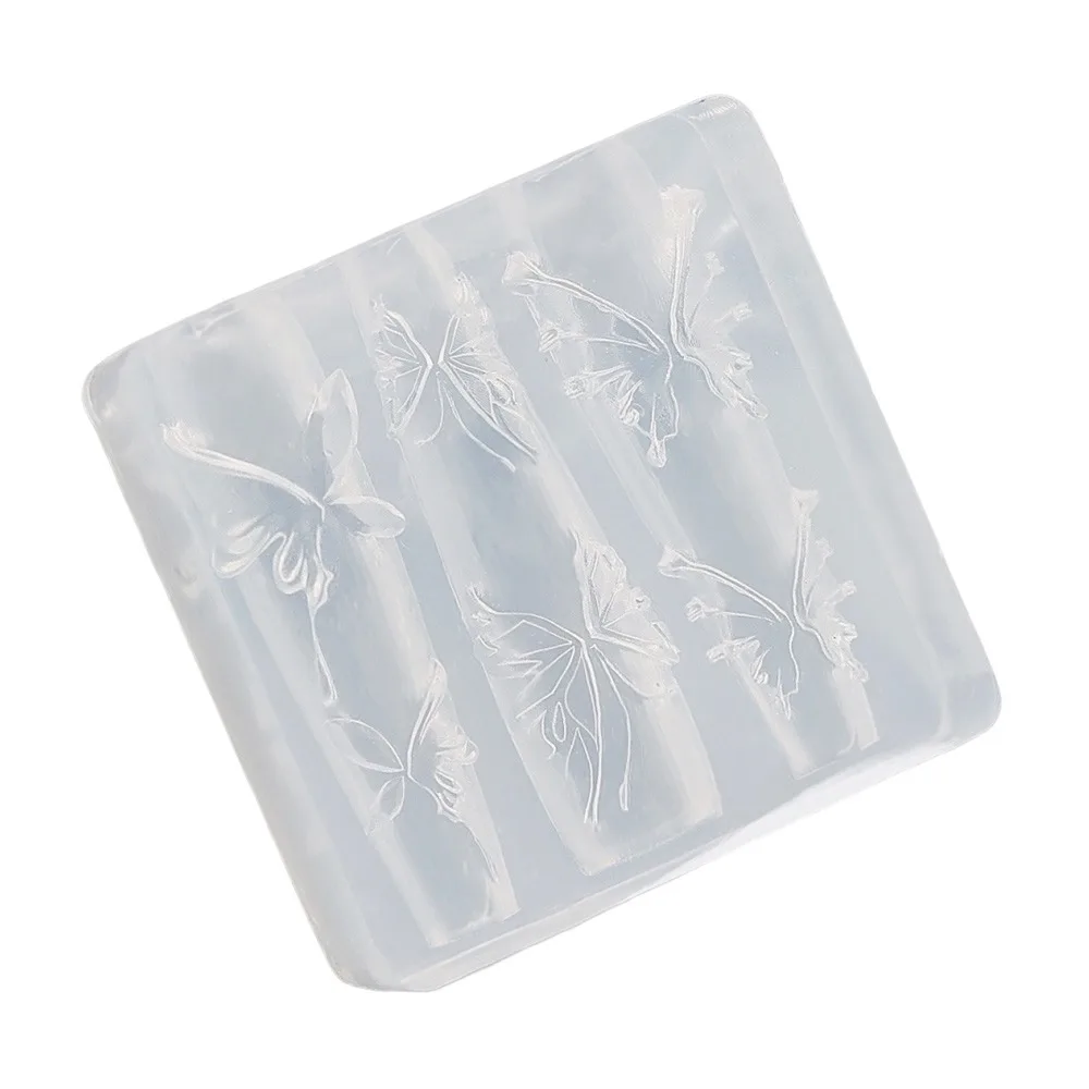 

Cute Bow Nail Art Molds Heart Skirt Lace Exquisite Template 3D Manicure Silicone Material 3D Mold DIY Design Tools Nail Making