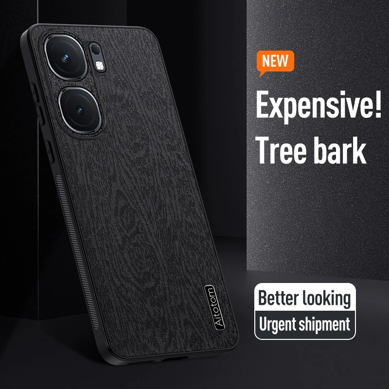 Leather for vivo iQOO Neo9 Pro Phone Case Tree Pattern Matte Full Lens Silicone Protection Cover iQOONeo9Pro V2339A V2338A Coque