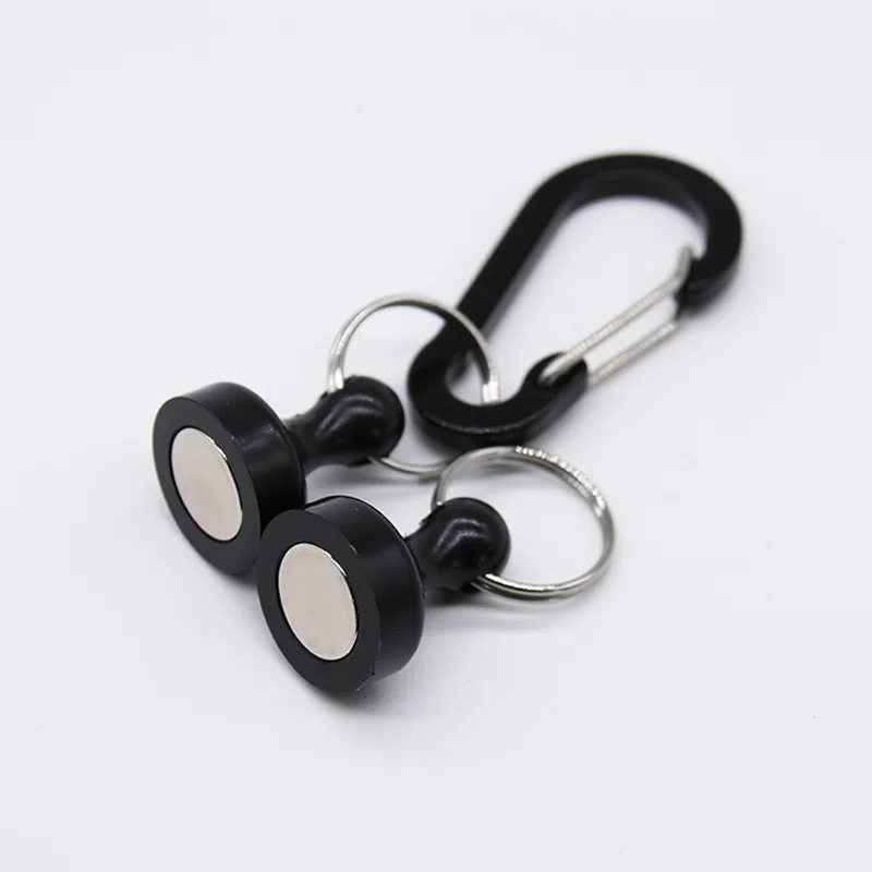Black Magnetic Buckle Clip for Fishing Gloves Canopy Tent Magnet Holder Mountaineering Outdoor Gear Accessories - view 4