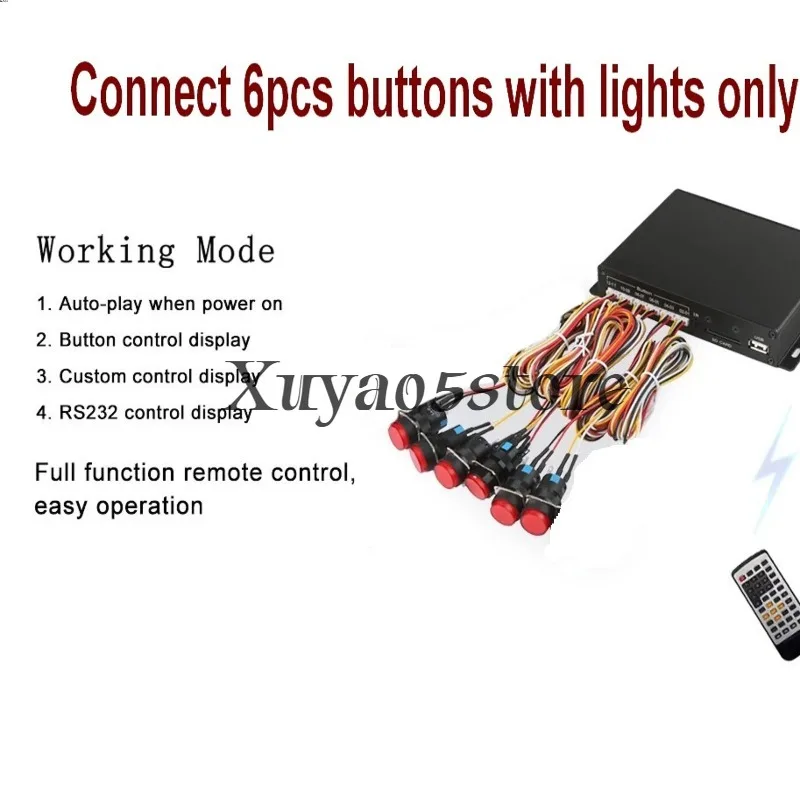 Museum Showroom Interactive Media Player Box MP3 MP4 Video Button Controller High Resolution