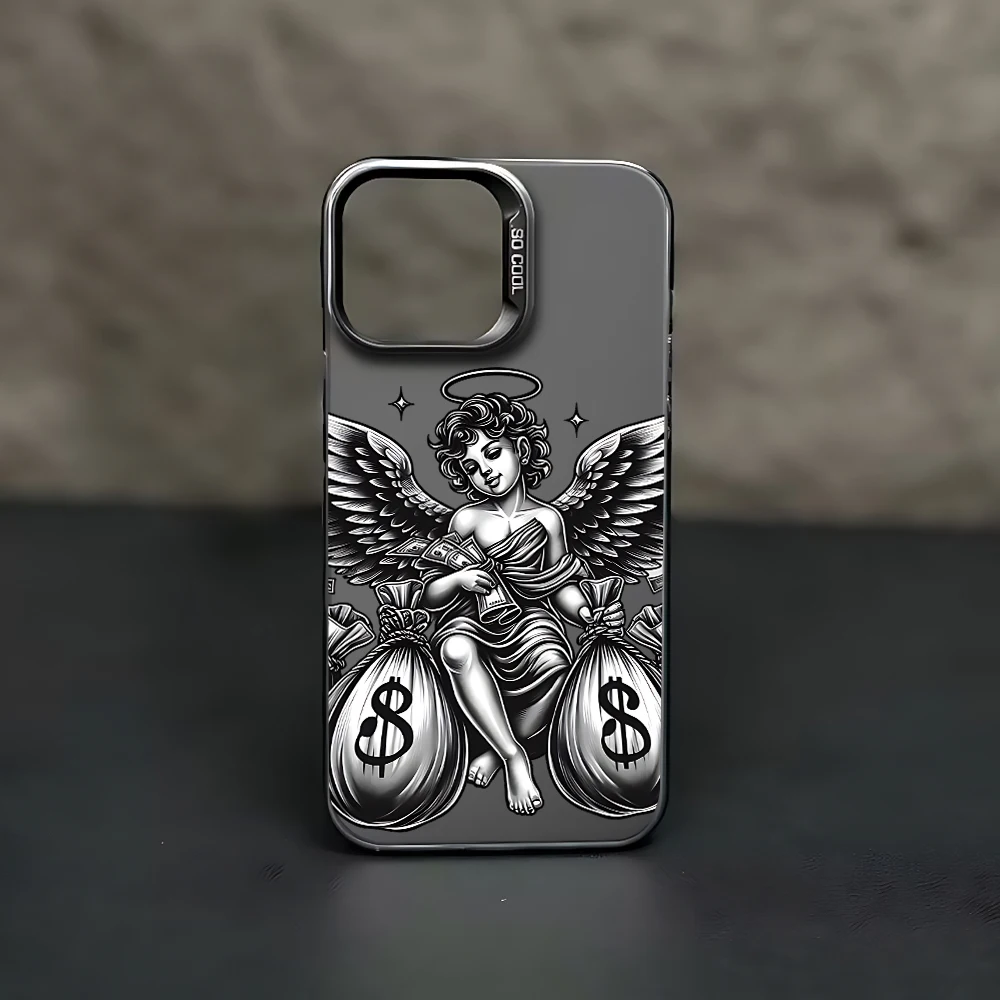 Angel Dollar Cupid Investment Fund Phone Case Xiaomi Redmi 15 14C 13C 12C 10 A1 A2 A3 9T K60 K40 5G Anti Fall Matte Back Cover