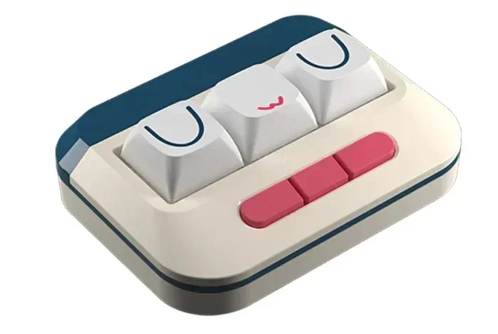 Imagem -02 - Uwu-teclado Mecânico Multifuncional Mini Teclado Gaming Interruptor Magnético 3-key Multifuncional Hot Swap pc Acessórios