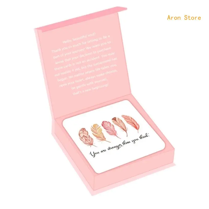 50PCS Capacitando Cartões Celebração para Mulheres com Afirmações Positivas H3CF
