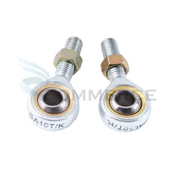 1 Pair 8mm/10mm Steering Tie Rod Ends Ball Joint Male SA T/K POSA Right and Left Hand Ball Joint Metric Threaded Rod End Bearing