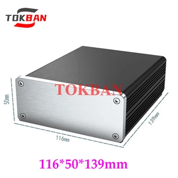 Tokban Audio 1105 116*50*139mm Alle Aluminium Hoofdtelefoonversterker Chassis Behuizing DIY Voeding Case Shell Box