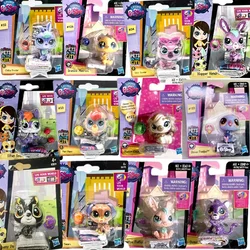 Hasbro Littlest Pet Shop Doll Toys Original Cute Animal Action Figure Mini Dolls Q Pets Toy Children Birthday Gifts Collection