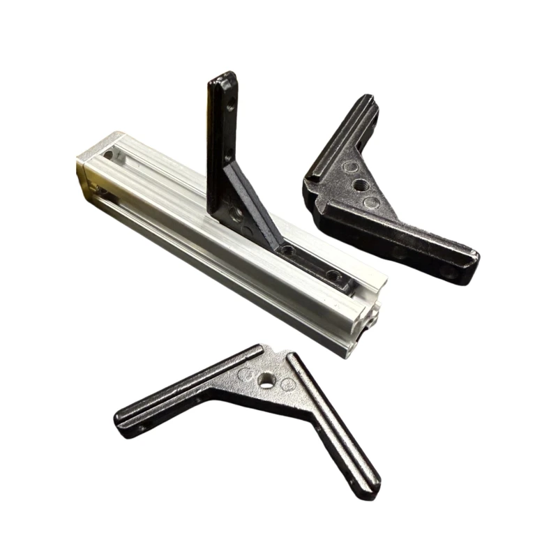 Aluminum profile accessories 20/30/40 black pallet panel corner groove 90 degrees inner angle code